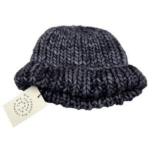 Nia Thomas Aspen Merino Wool Beanie Knit Handmade #4 of 5 OOAK